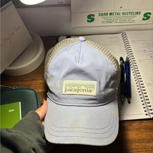 Patagonia Blue and Gray Trucker Hat